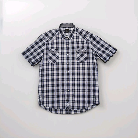 7 Diamonds Other - 7‎ Diamonds Mens Western Short Sleeve Shirt - XL Slim Fit